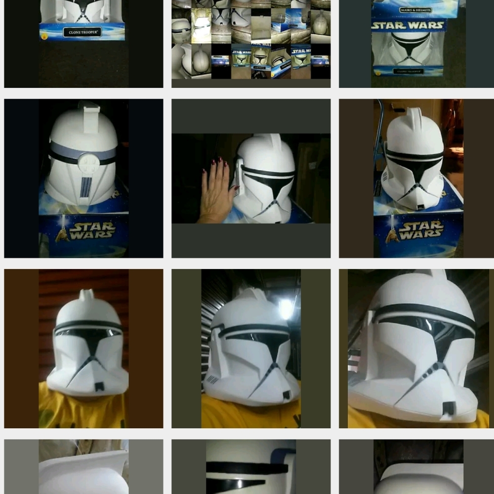NW STAR WARS CLONE TROOPER HELMET collector's edition 2002 - Picture 4 of 8